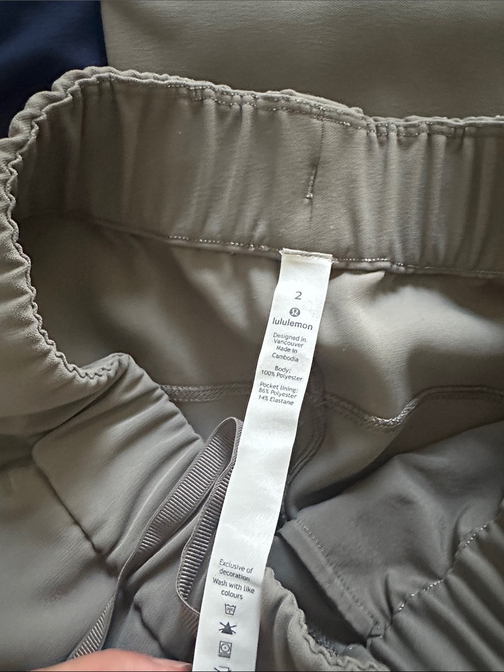 Grey Drawstring Joggers - Picture 3 of 3
